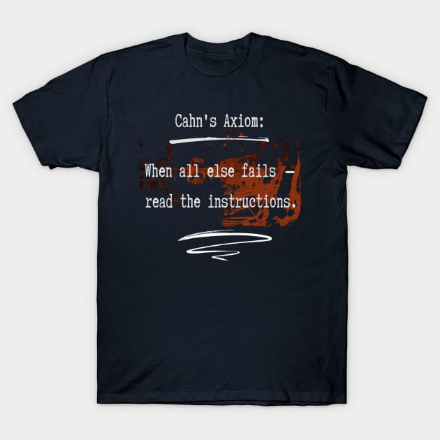 Read Instructions. Humor Collection T-Shirt by ArtlyStudio